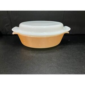 Anchor Hocking Fire King 1.5 Quart Casserole Dish W/ Lid, Vintage Oven Safe, 437